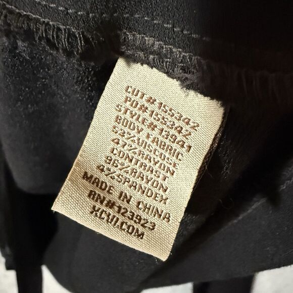 XCVI Blazer Jacket Women Small Satin Finish Black Button Long Sleeve Minimalist - Picture 8 of 8